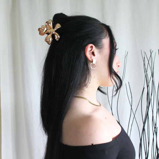 Metal Flower Claw Clip - TressLove