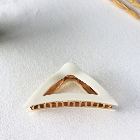 Triangle Acetate Metal Teeth Claw Clip - TressLove