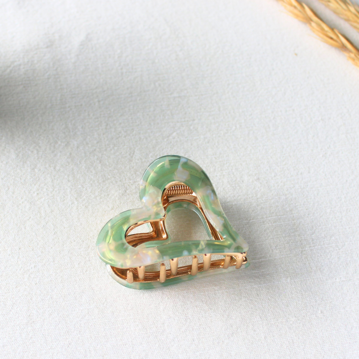 Heart Charm Claw Clips - TressLove