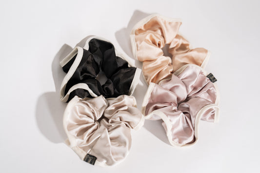 Jumbo Satin Scrunchies - Set of 2 - TressLove