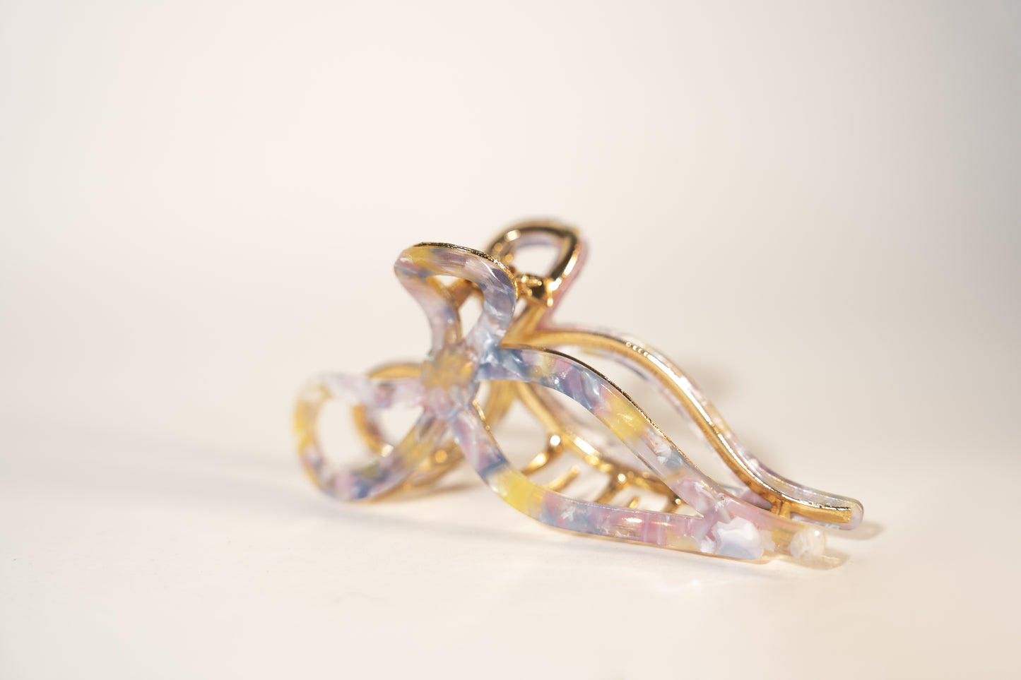 Bow Knot Acetate Metal Teeth Claw Clip - TressLove
