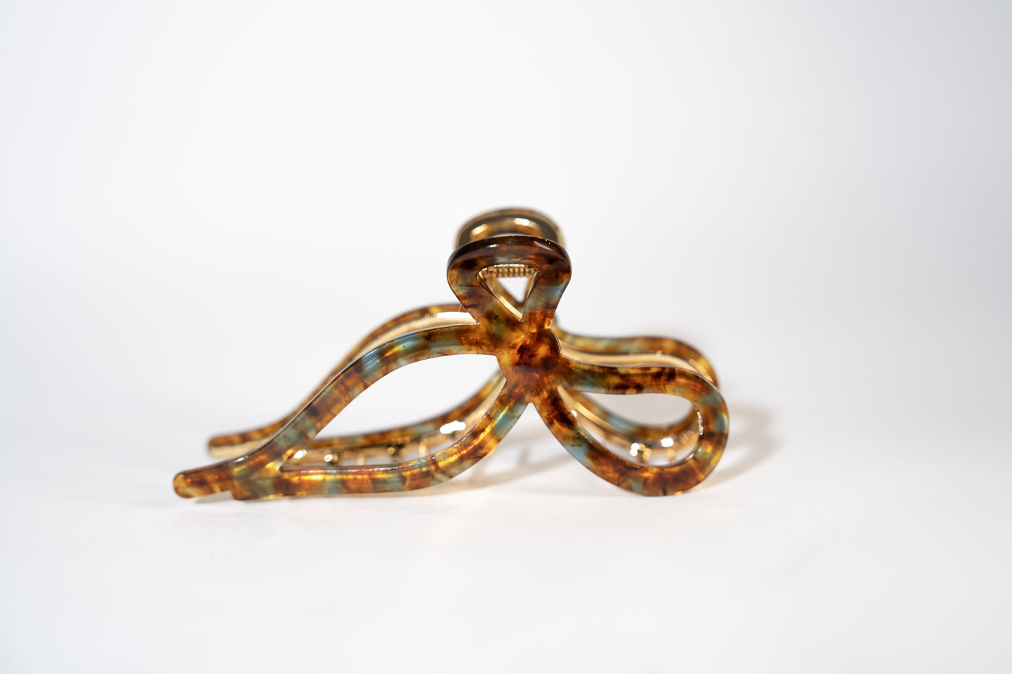 Bow Knot Acetate Metal Teeth Claw Clip - TressLove