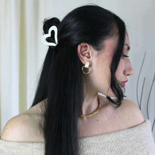 Heart Charm Claw Clips - TressLove