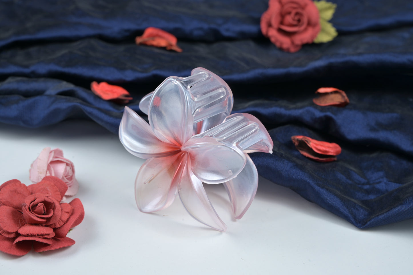 Floral Charm Claw Clips