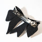 Scattered Water Drill Crystals Bow Barrette - TressLove