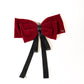 Big Velvet Bow Hair Pin - TressLove