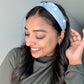 Satin Top Knot hair band with Pearls - TressLove