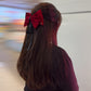 Big Velvet Bow Hair Barrette - TressLove