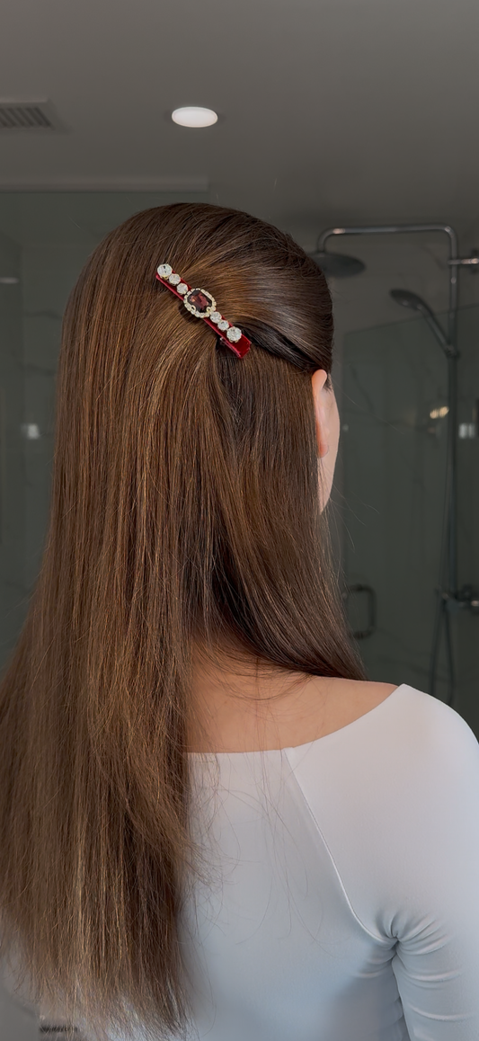 Retro Gemstone Hair Pin